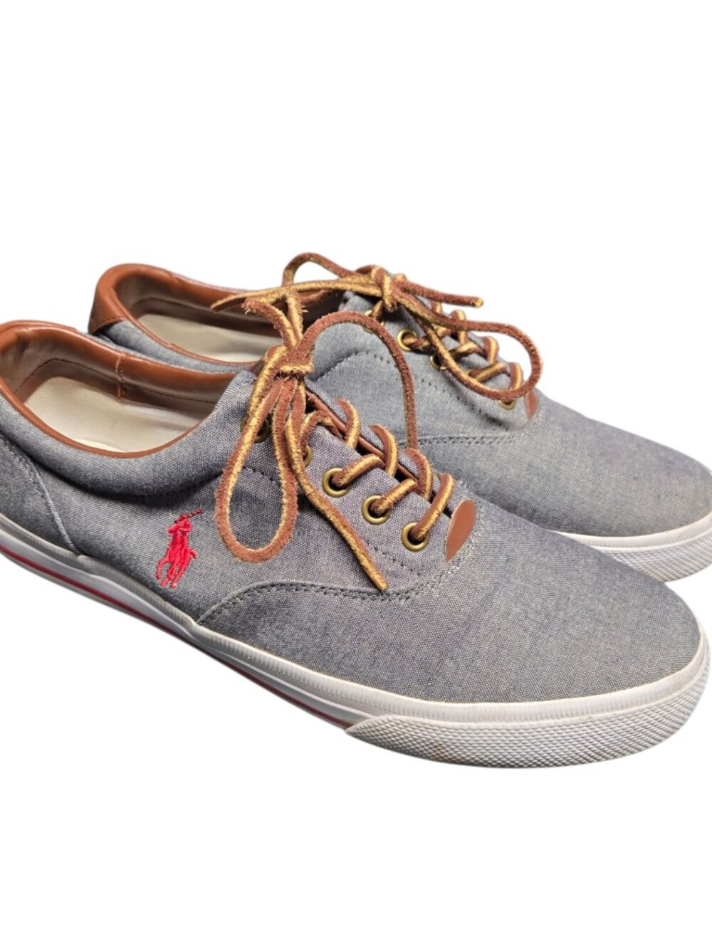 Polo Ralph Lauren Men's Vaughn Lace Sneaker Color Grey/Chambray Size 10D